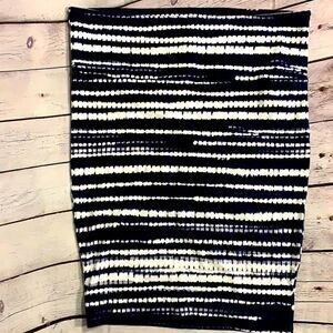 Torrid Navy White Striped Stretch Skirt - 14/16